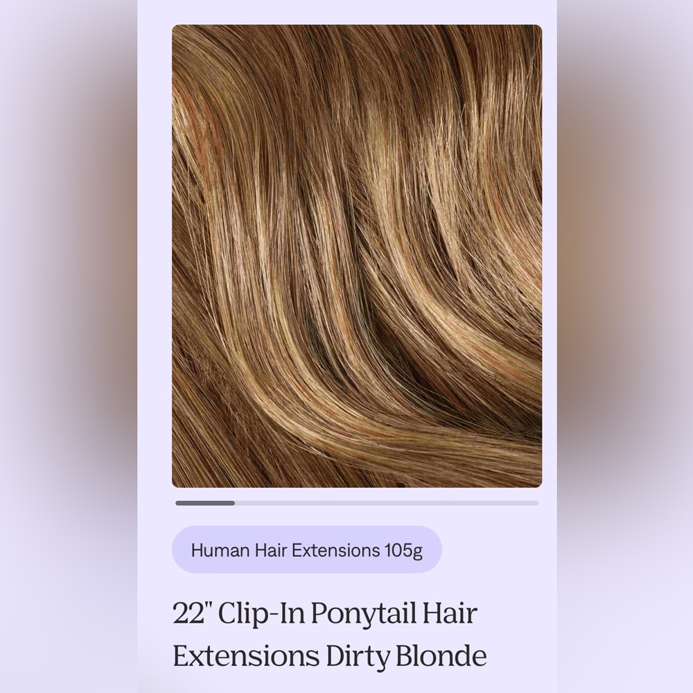 Dirty Blonde Ponytail Extension